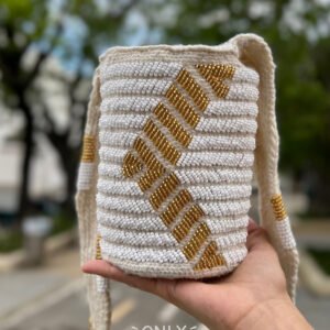 Mochila Kankuama Mini - Dorada Blanco
